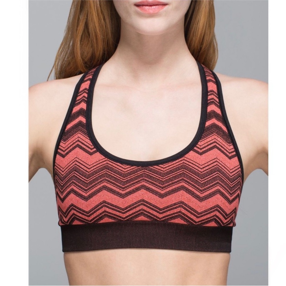 Lululemon racerback sports bra, cupless, size medium.